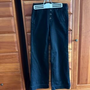 Everlane Wide Leg Black button fly Jeans, size 27 regular
